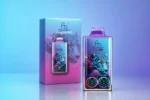 Fumot Leopard 40K Puffs – detail průhledného kybernetického těla